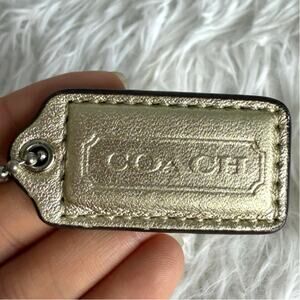 COACH Silver Fob Bag Charm Hang tag Hangtag